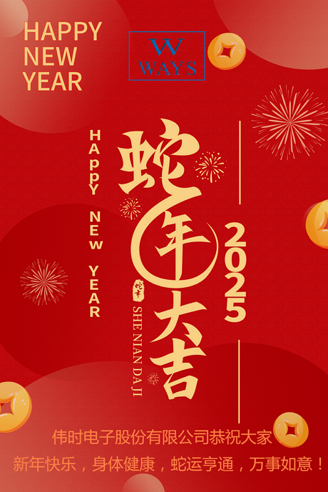 金年会电子股份有限公司2025年新年祝福